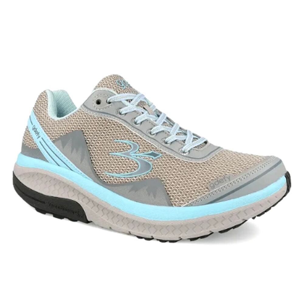 Gravity Defyer Women's Gray Blue Mighty Walk Athletic Shoes Size 10